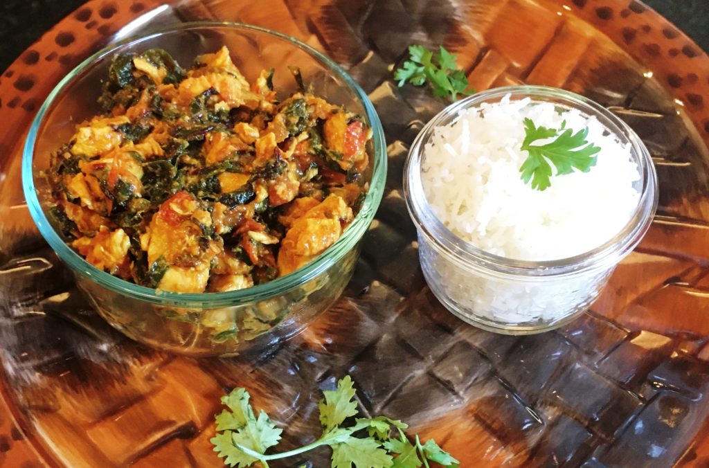Swiss Chard and Chicken - At home with Shiffu